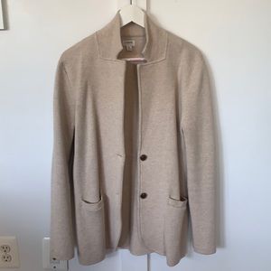 J.Crew sweater jacket. Oatmeal - size medium